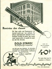 Publicité ancienne stylo Gold
