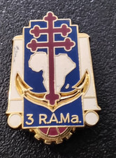 Insigne Militaire 3ème Rgt Artillerie de Marine Signé A.Bertrand Atlas (C11)
