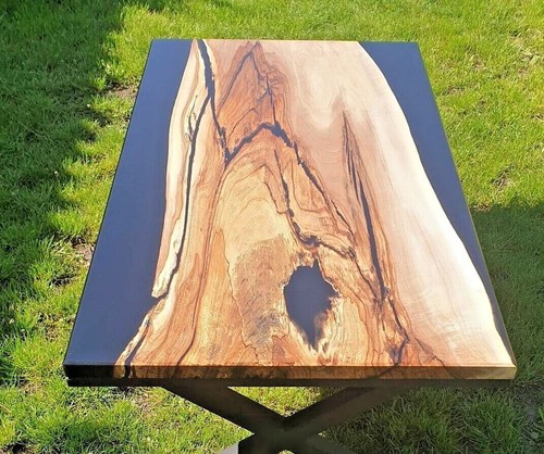 Black epoxy wood - black,
