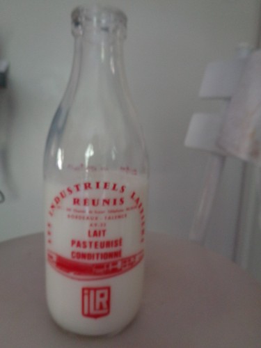 Bouteille lait les - bouteille, de