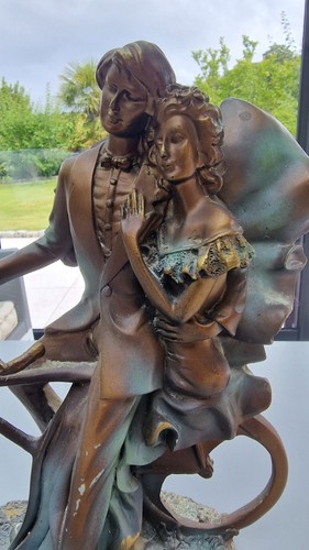 Sculpture romantique couple - sculpture,