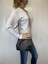 Mini Sac seau Coach gris Cuir