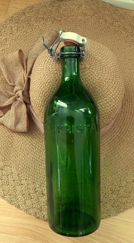 Ancienne bouteille verre vert - ancienne,