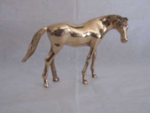 Statuette cheval laiton - cheval, en