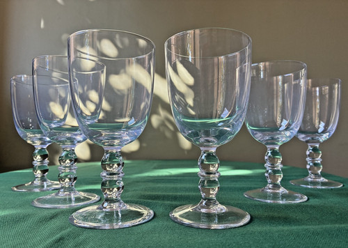 Lot verres vin en cristal - lot, à
