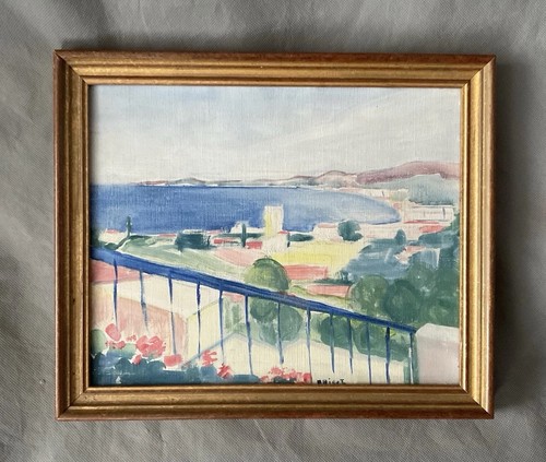 Vue cagnes sur mer huile - de,