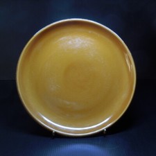 Assiette plate ronde vide-poche céramique orange design vintage art table N8435 