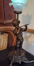 Statue  Enfant A La Flute