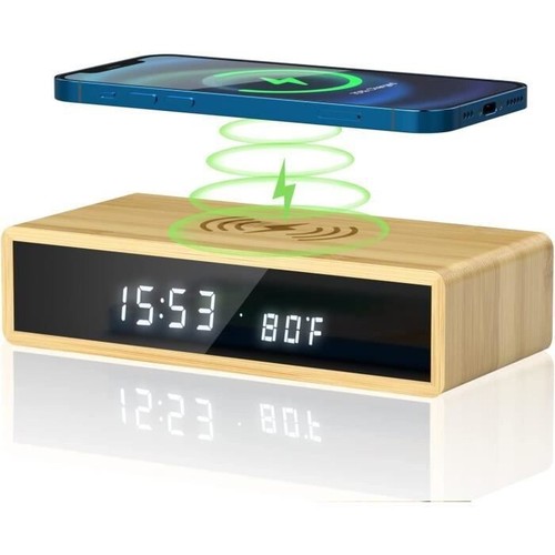 Réveil numérique 15w charge - réveil,