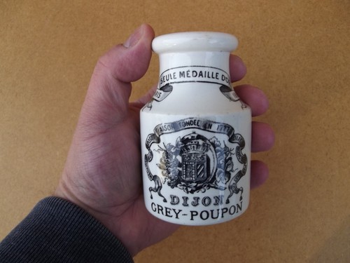 Pot moutarde faience grey - à,