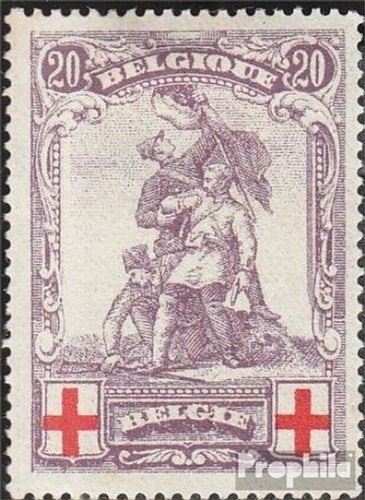 Belgique 106 neuf - 1914, rouge