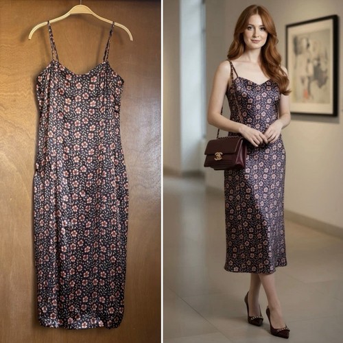 Velvet heart satin floral - floral, cami