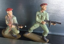 STARLUX  SOLDATS , JOUET ancien, 2  PARACHUTISTES, figurine collection 2