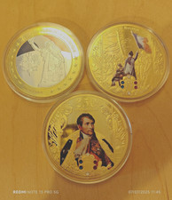 3 Médailles-Maria Les Piliers de la République-Le retour de Napoléon-250ème- 250