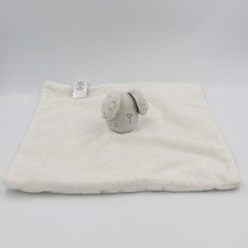 Doudou plat souris blanche