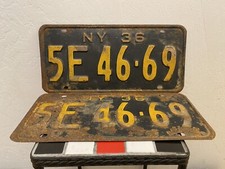 1936 36 NEW YORK NY LICENSE