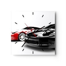 Horloge murale en verre