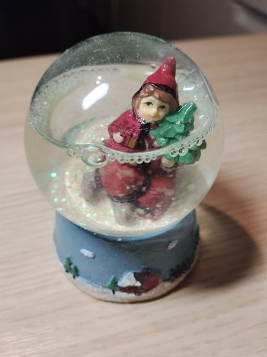 Boule neige noël vintage - noël,