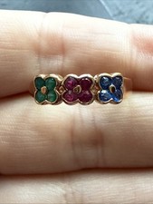 Ancienne Bague Plaquer Or 18k