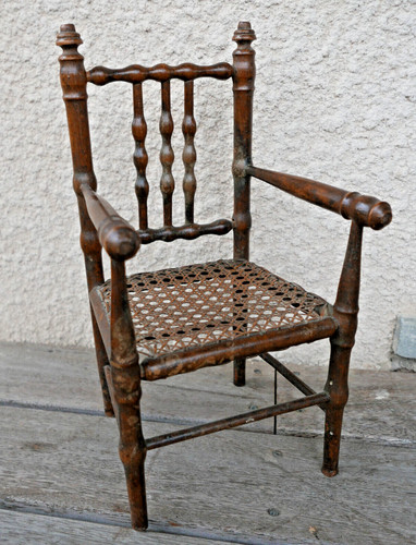 Ancienne chaise poupée - chaise, de
