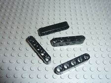 4 x LEGO Technic Black Beam 5