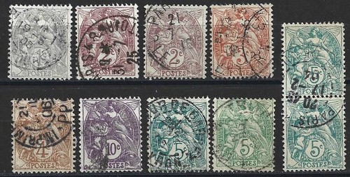 France série 10 timbres - 10,