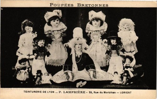 Cpa poupées bretonnes - cpa,