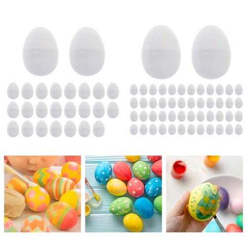 Oeufs pâques blancs - oeufs, de