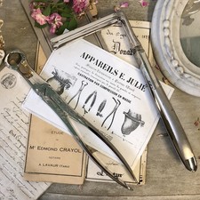 Paire de Pince a Castration Outil Vétérinaire Chirurgie Médecine Ancien Castres