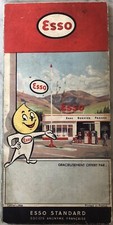 CARTE DE FRANCE ESSO 1958. CARTE ROUTIÈRE - CARTE TOURISTIQUE recto Verso