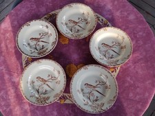 5 Assiettes Creuses Porcelaine