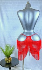 Sexy Red Fringe Lingerie