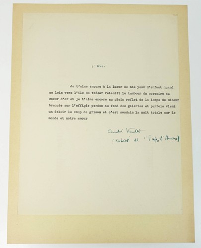 Verdet andré aveu poème - verdet,