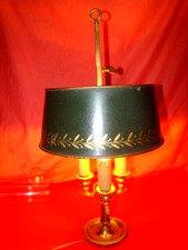 lampe bouillotte de style " Empire " à 3 bougeoirs bronze