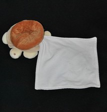 ?Doudou Tortue Mouchoir NATURE ET DECOUVERTES Brun Beige Blanc Peluche 21 Cm