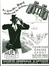 Publicité ancienne jumelles