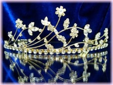 DIADÈME doré accessoire de