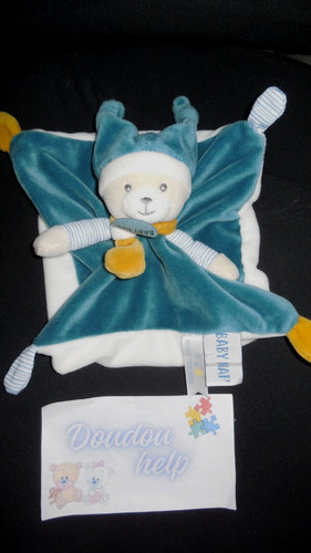 Doudou plat ours lutin - doudou,