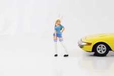 1:18 Figurine Cosplay Anime Manga Fille de Blond Costume Lapin American Diorama