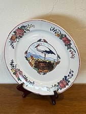 Magnifique assiette HANSI en ceramique ELCHINGER / Faience Alsace / TBE !!!