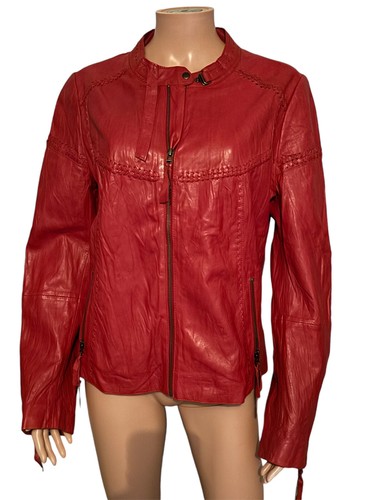 Garella veste cuir rouge - garella,