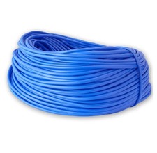 Gaine électrique en PVC bleu