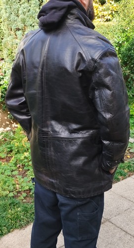 Veste cuir noir - noir, marque