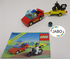 (T4) LEGO Legoland 6644 Road Rebel voiture avec remorque et moto avec BA