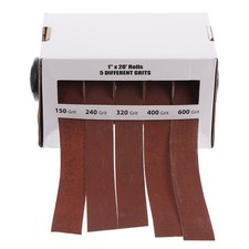  Papier abrasif en boîte de papier abrasif de verre en métal de petit pain de