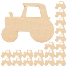  Puces en bois vierges pour enfants, 20 pièces, peinture vierge, découpes en