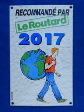 SUPERBE RARE ++ TOP ! PLAQUE EMAILLEE Enamel plate - LE ROUTARD 2017