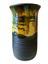 ANCIEN VASE POTERIE SIGNE AC