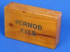 BOITE A CARTES - PERNOD FILS - BOIS -