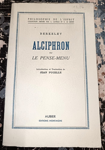 Philosophie berkeley alciphron - berkeley,